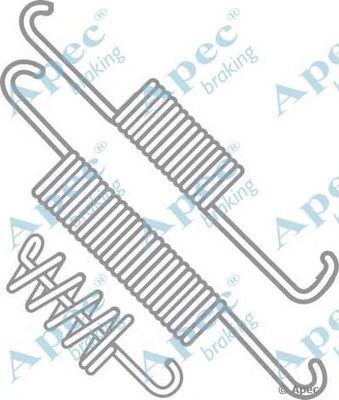 APEC BRAKING kit968 -  Комплектующие, тормозная колодка